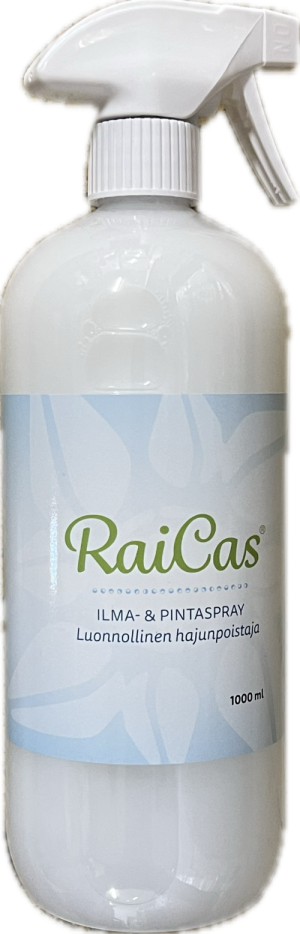 Raicas® Ilma- ja pintaspray – luonnollinen hajunpoistaja